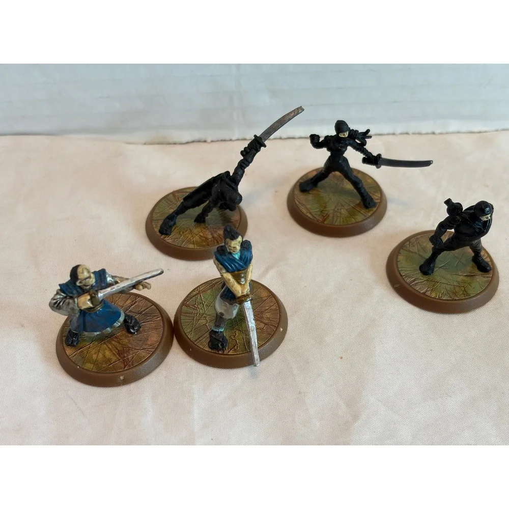 Heroscape Miniatures Lot – Kaemon Awa, Ninjas Northern Wind, & Izumi Samurai